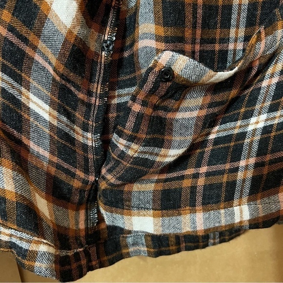 Madewell | Plaid Gauze Double-Tie Wrap Top Blouse Size M - Picture 10 of 15